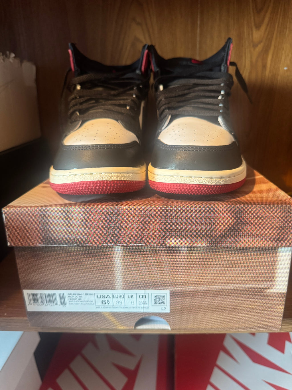 ELITE AIR JORDAN 1 RETRO OG GS WHITE/BLACK-