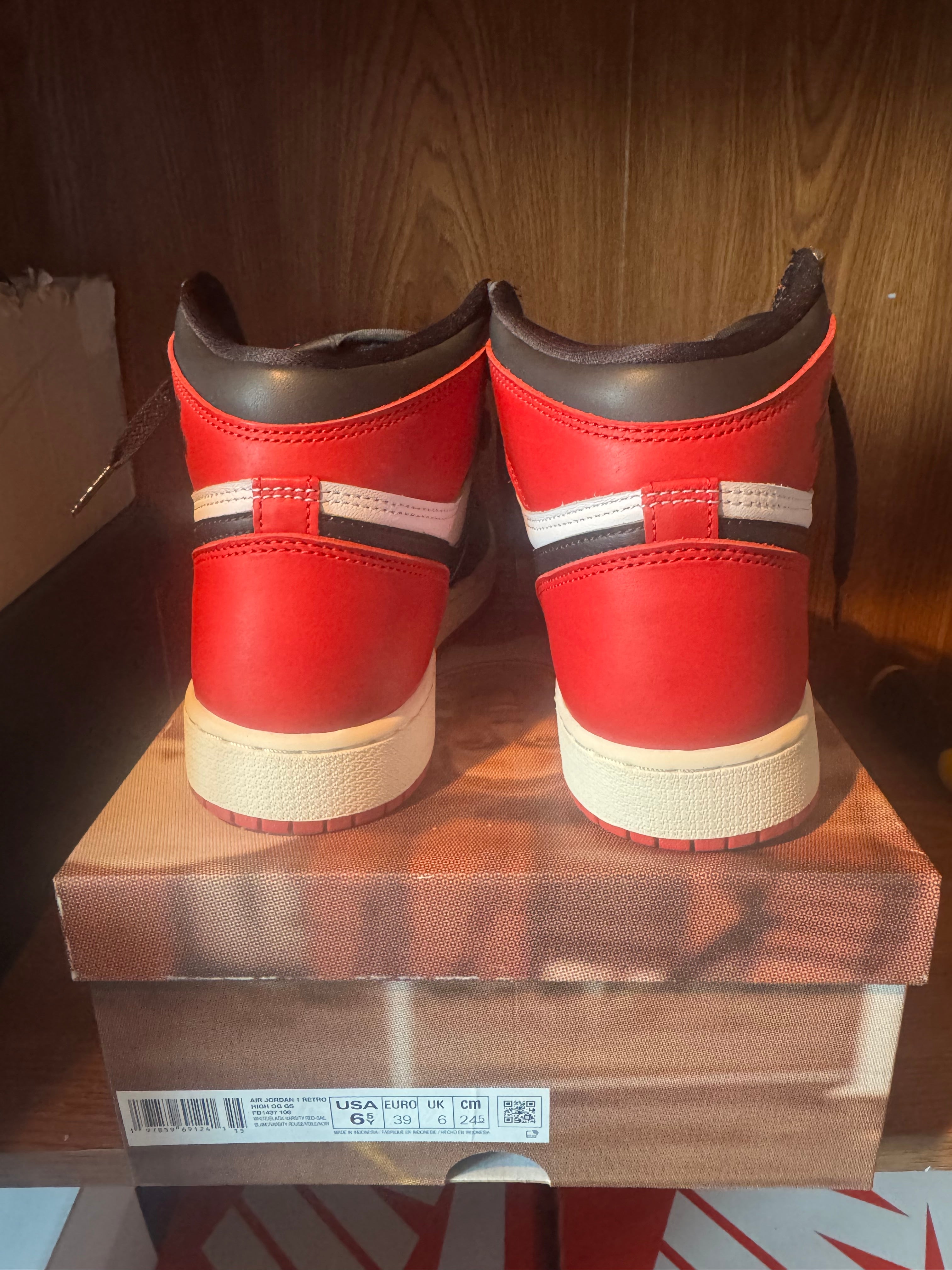 ELITE AIR JORDAN 1 RETRO OG GS WHITE/BLACK-