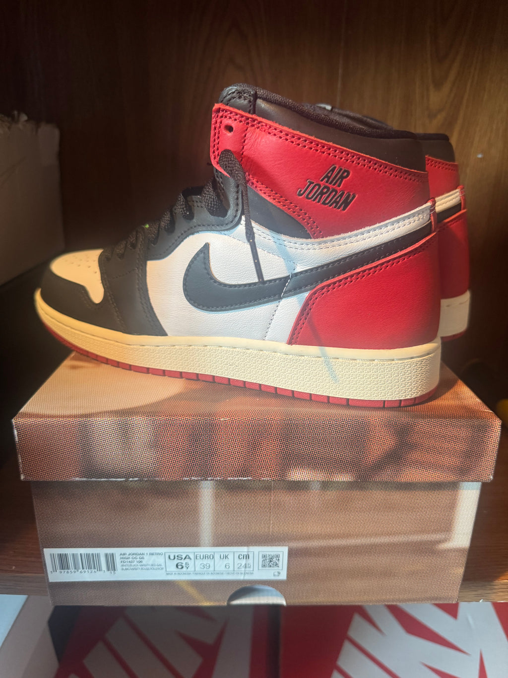 ELITE AIR JORDAN 1 RETRO OG GS WHITE/BLACK-
